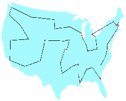 Traveling Salesman in the US